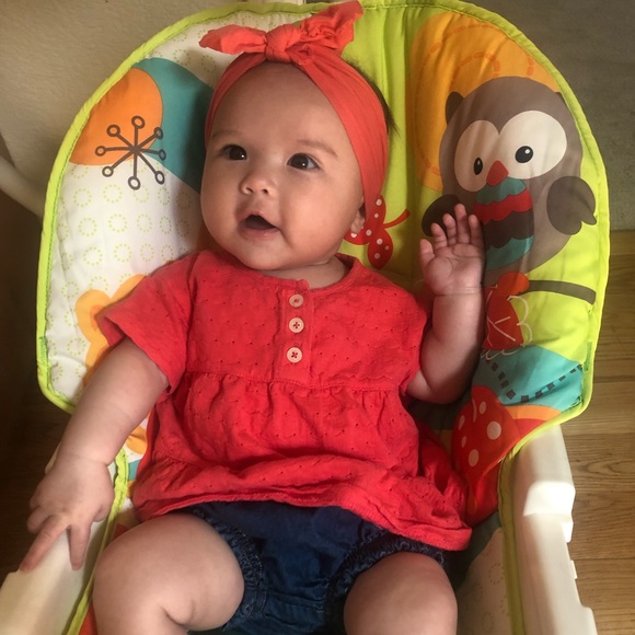 Tucker + Tate Eyelet Redish Orange Top - Picture 4 of 4